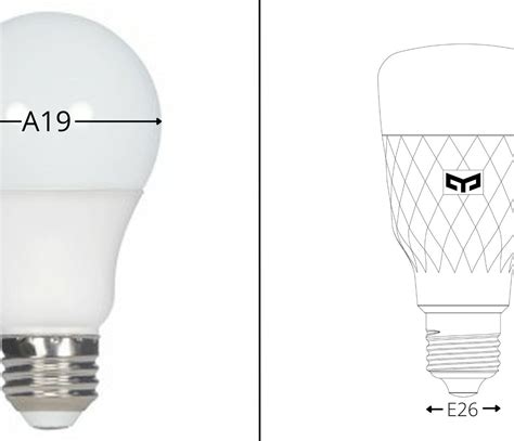 E26 vs A19 – What’s the Difference – YEELIGHT