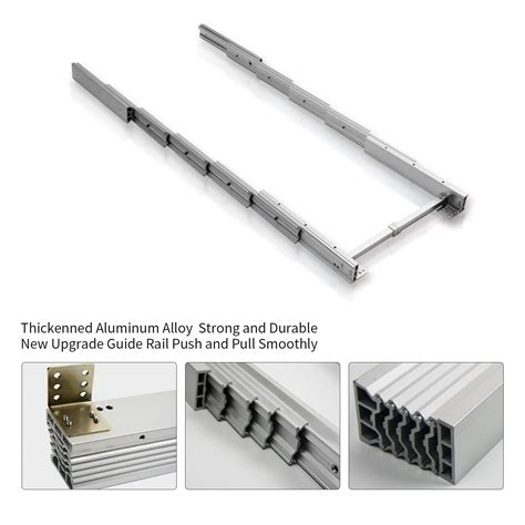 Uyoyous 50 Inch Table Slide Hardware Mount Aluminum Full Extension ...