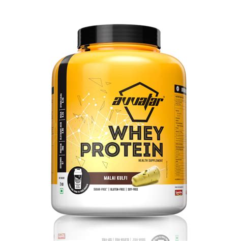AVVATAR WHEY PROTEIN | 2 KG | Malai Kulfi Flavour | Made With 100% Fre ...