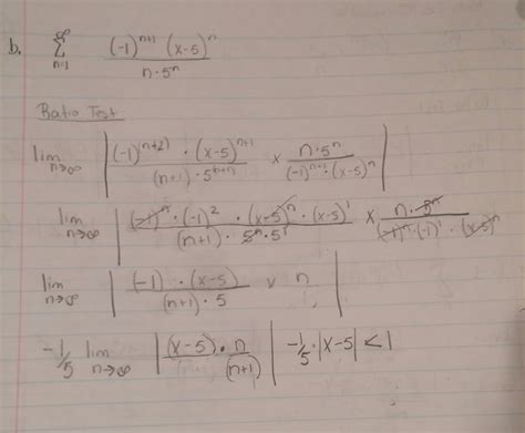 calculus - Interval of convergence of a power series, with a check for convergence at endpoints ...
