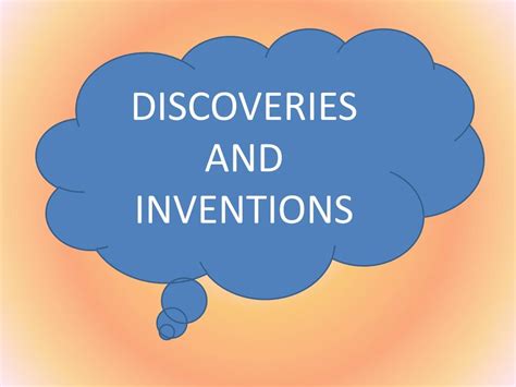 Inventions and Discoveries 的图像结果