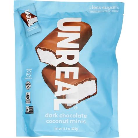 UnReal Dark Chocolate Coconut Minis, 15.3 Ounce, Individually Wrapped ...