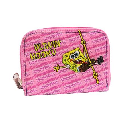 Spongebob Squarepants Bifold Wallet Pink Playin Hooky - Walmart.com