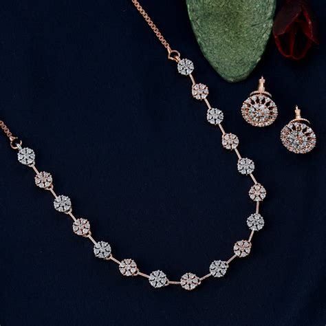 Buy Online Zircon Necklace Sets in India - Rebaari