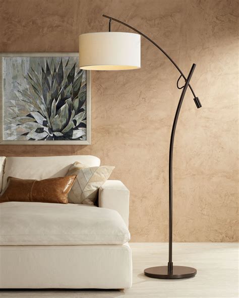 Possini Euro Raymond Bronze Adjustable Boom Arc Floor Lamp - #V2695 ...