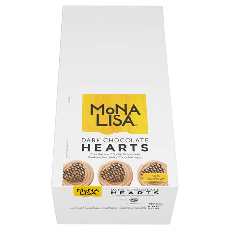 Mona Lisa - Dark Chocolate Heart Grids | callebaut.com