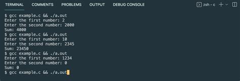 How to Multiply in C 的图像结果