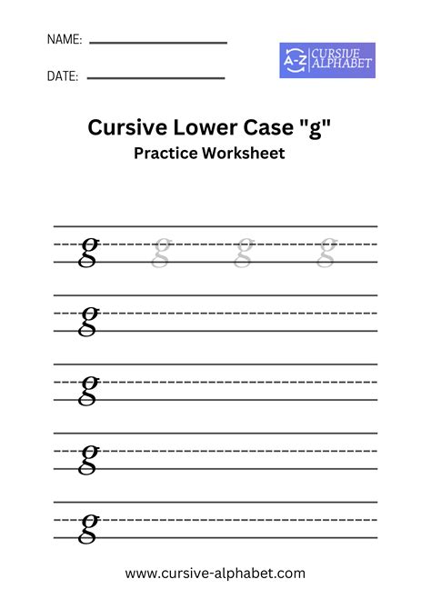 Cursive Lowercase G