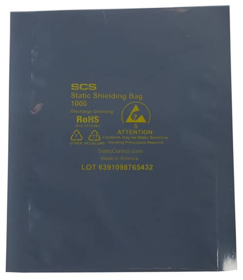 10046 SCS | SCS Static Shielding Bag 102mm(W)x 152mm(L) | 174-5858 | RS