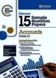 I-Succeed 15 Sample Question Papers Accounts Class 12th For ISC Exams ...
