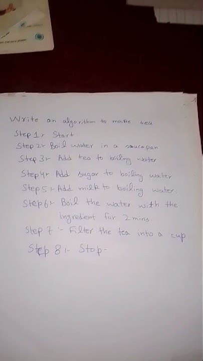 Algorithm to Make Tea 的图像结果