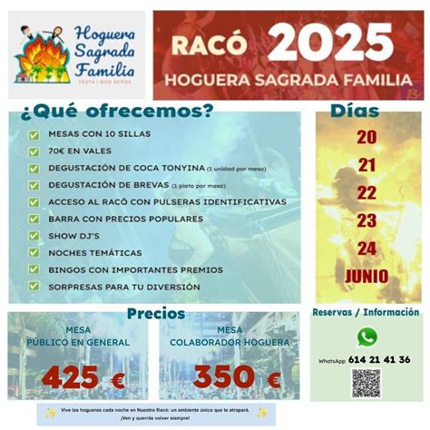 RACÓ 2025 - Hoguera Sagrada Familia, Calle Padre Esplá, 03013 Alicante ...