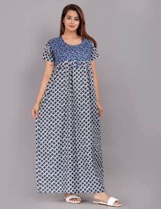 Khushi Print Women Nighty - Buy Khushi Print Women Nighty Online at ...