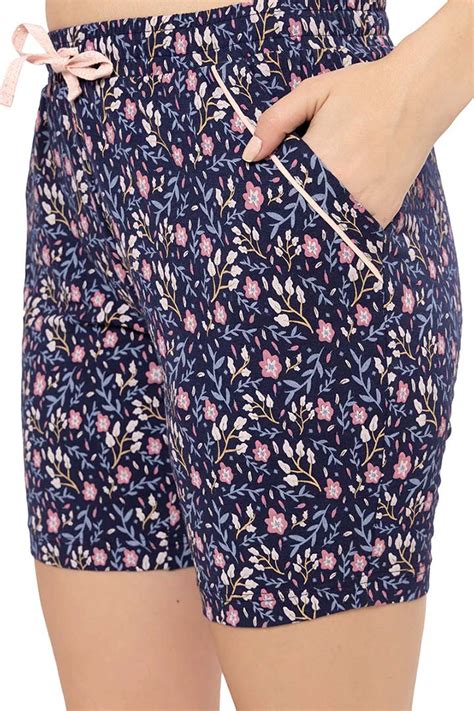 AMANTE SLB84201 Ocean Cavern Floral Print Sleep Shorts
