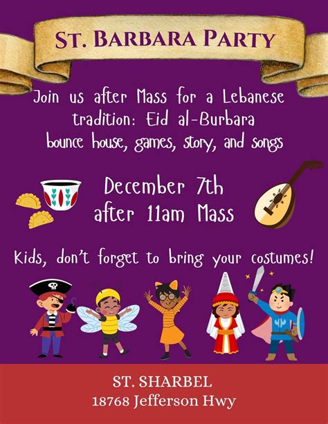 St. Barbara Kids Party- Eid al-Burbara, 18768 Jefferson Hwy, Baton ...
