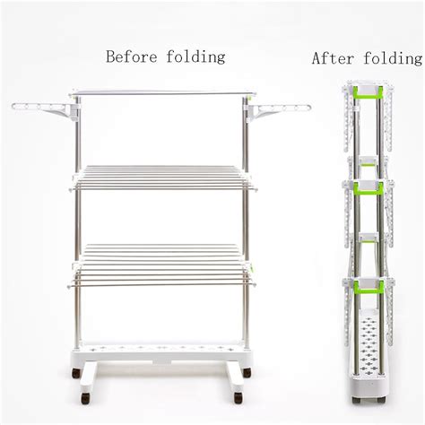 Newerlives BR505 3-Tier Collapsible Clothes Drying Rack with India | Ubuy