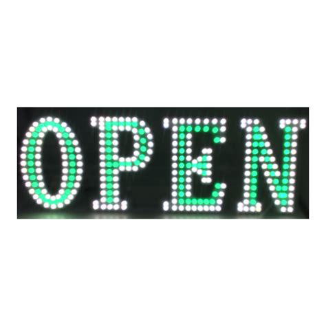 LED OPEN SIGN WARM WHITE (30 X10 INCH)