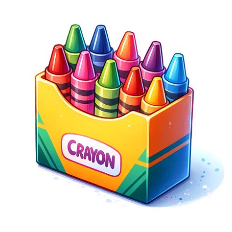 Crayon Box Clipart 10 High-quality Jpgs Cute Crayon Clipart Bundle Wall ...