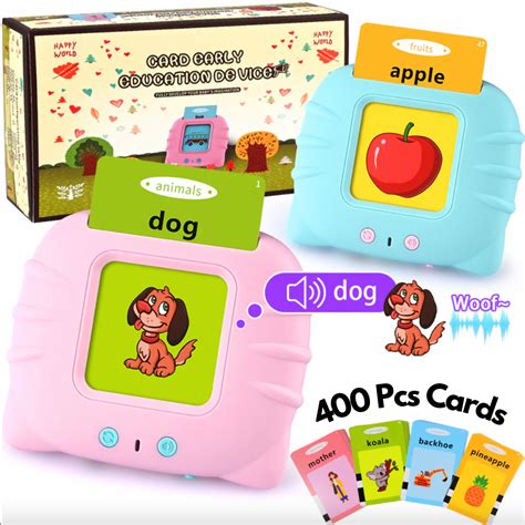 RetroGoods™ - Talking Flash Cards Educational Toy with 400 Cards