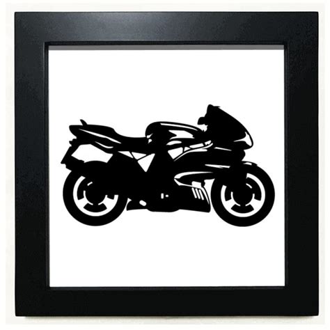 no/no Motorcycle Mechanical Black Illustration Black Square Frame ...