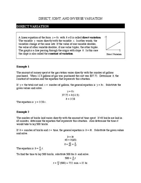 Image result for Direct Variation Lesson