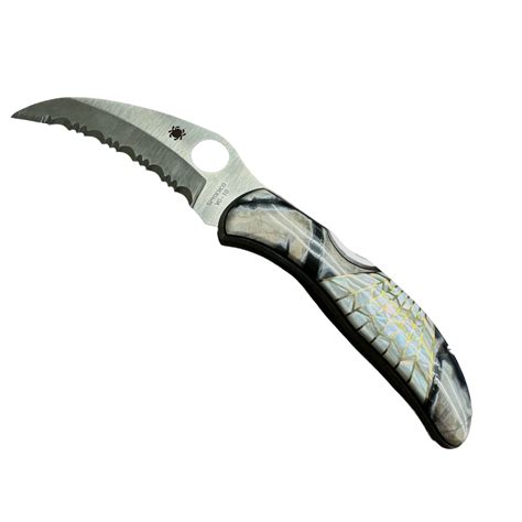 SPYDERCO Folding Locking Pocket Knife w MOP & Agate Handle | American ...