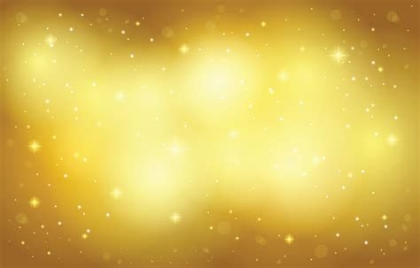 Gold Golden Yellow Bokeh Shiny Bright Stars Background 12003950 Vector ...