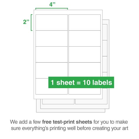 Template For Printing 2x4 Labels