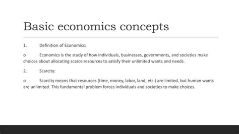 Basic Economics Concepts 的图像结果