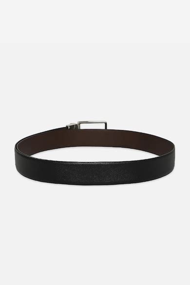 Buy Men Black Solid Leather Formal Belt Online - 39837859 | Louis Philippe