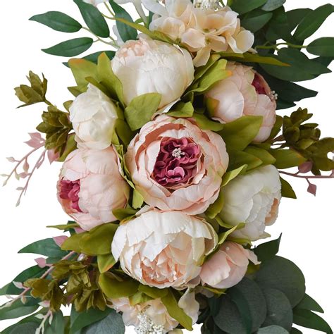 Buy Firlar Artificial Wedding Arch Flowers Set of 2, Artificial Flower ...