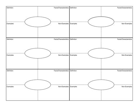 Free Printable Frayer Model Templates [Word, PDF] Editable Vocabulary