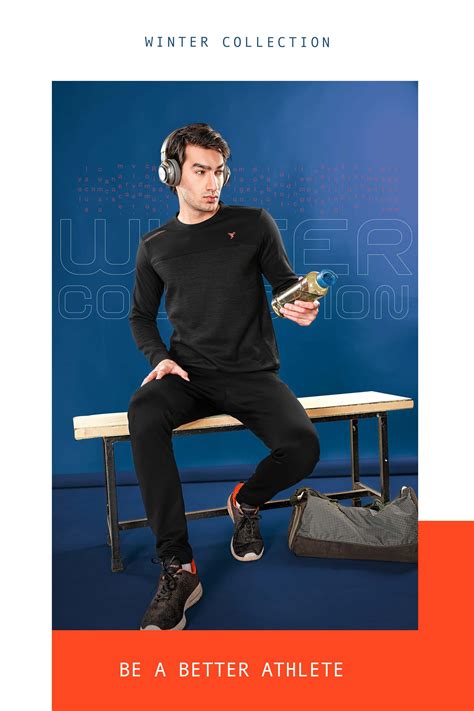 TechnoSport Crew Neck Full Sleeve Dry Fit Melange Sweatshirt for Men P ...