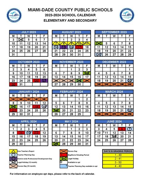 Miami-Dade County Public Schools Calendar 2024 – New School Calendar