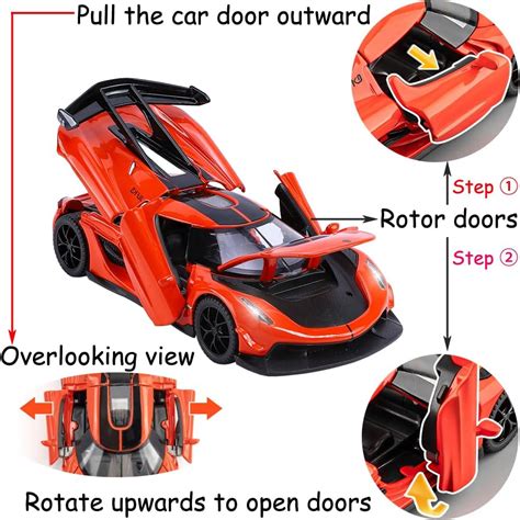Therina Toy Cars Model Jesko Orange Alloy Collectibles India | Ubuy