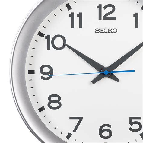 SEIKO ONLINE STORE QXA835S White Dial Clock with Blue Quite Sweep ...