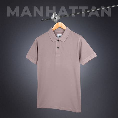 Pure Cotton Polo Plain T Shirts (Dusty Pink) Without Pocket – Pitshirts