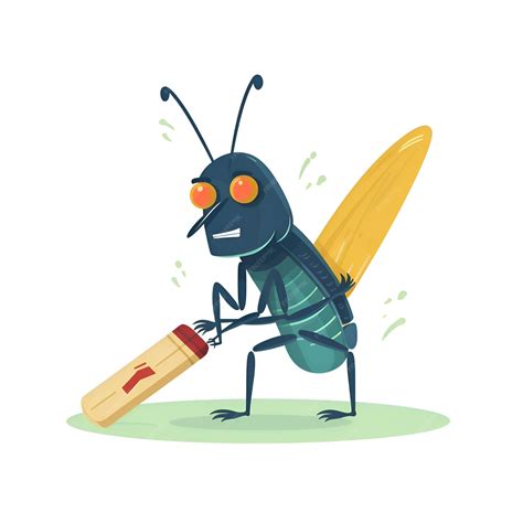 Premium AI Image | Cartoon black ant holding a big wooden stick ...