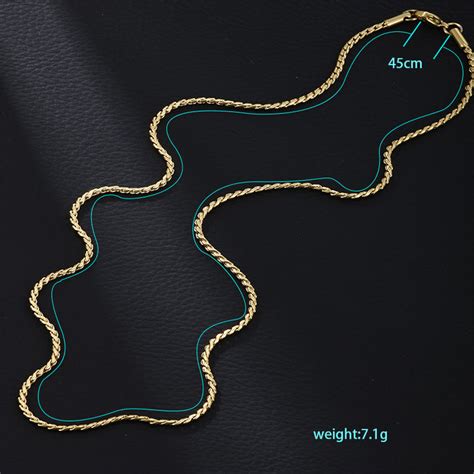 Casual vintage style xuping solid color stainless steel plating chain ...