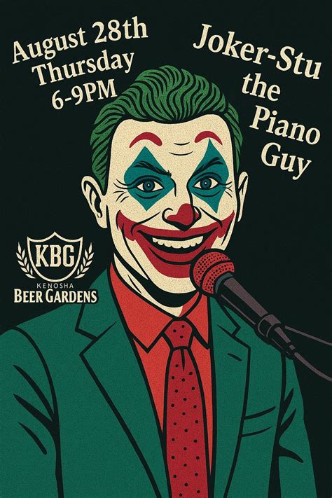 🎹🤣 Why so serious? Come sing with Joker-Stu the Piano Guy, 3501 14th ...
