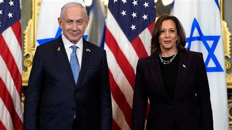 US Vice President Kamala Harris to Israeli Prime Minister Benjamin ...