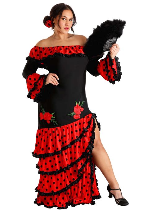 Women's Plus Size Spanish Senorita Costume | Spanish Costumes