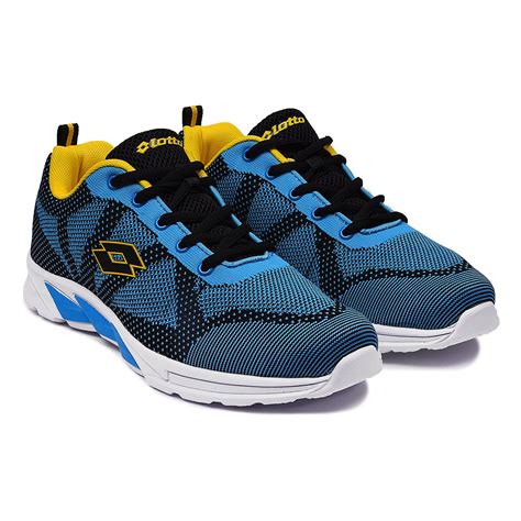 Buy Lotto Men's K-Run Sky/Yellow Mesh Running Shoes at Amazon.in