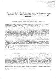 Ocean circulation changes in the tropical Indo-Pacific during early ...