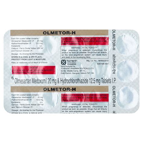 Olmetor-H Tablet | Uses, Side Effects, Price | Apollo Pharmacy