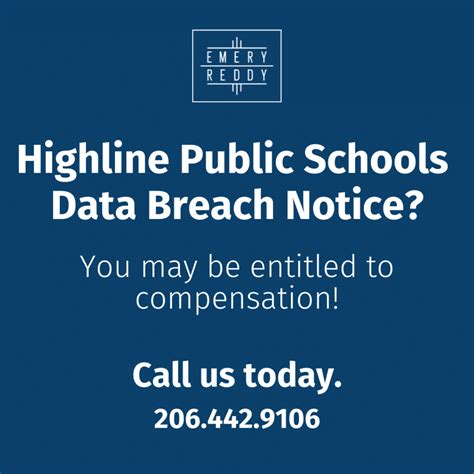 Highline Public Schools Data Breach Notice | Emery Reddy