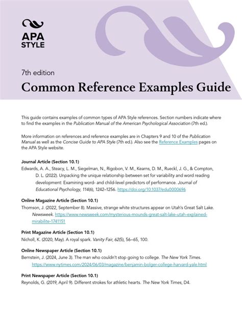 Image result for Examples of APA Referencing Style