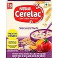 Nestlé CERELAC Baby Cereal with Milk, 5 Grains & Fruits – From 18 to 24 ...