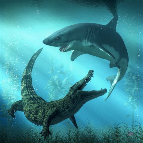 Who Wins a Fight Between a Great White Shark and a Saltwater Crocodile?