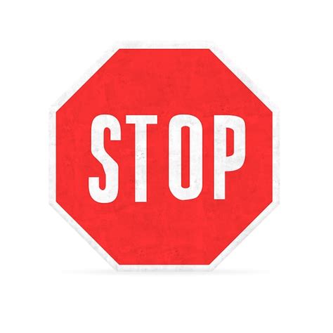 Stop hexagon sign | Free Photo